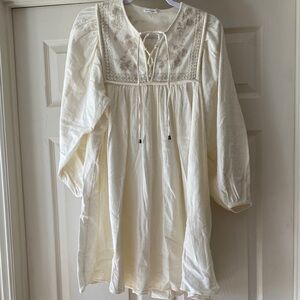 Unsubscribed Crafty Mini Cream Dress Sz 6.  NWOT.  Sz 6.  Box4